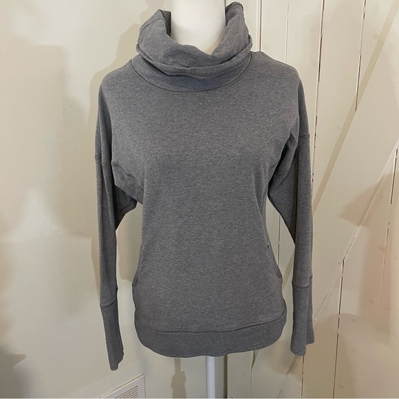 LULULEMON grey cowlneck sweatshirt size 6 - Picture 5 of 7
